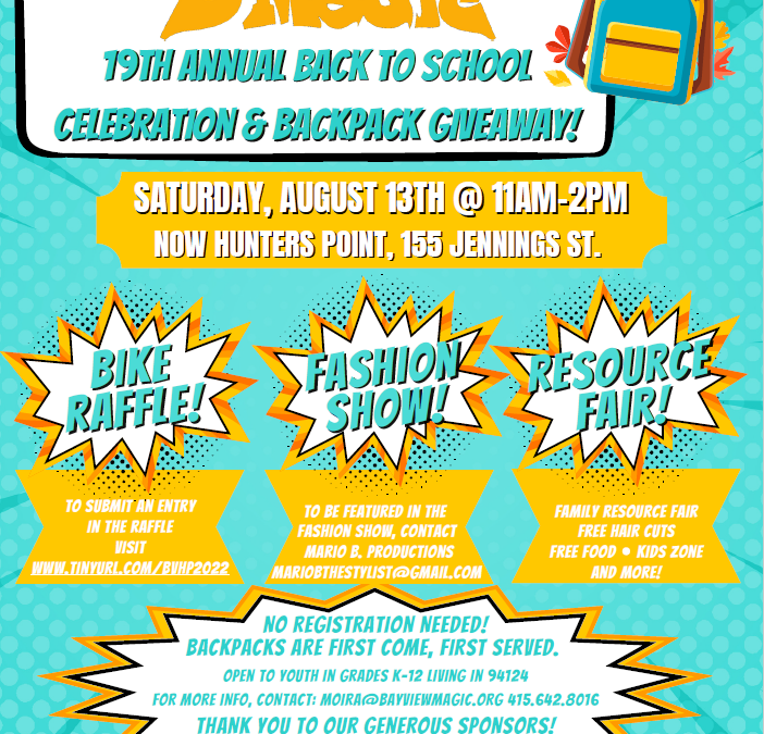 BMAGIC’s Back to School Celebration & Backpack Giveaway